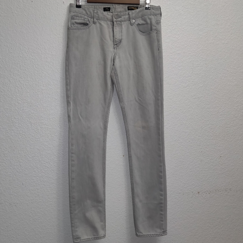 Express jeans gray size 8